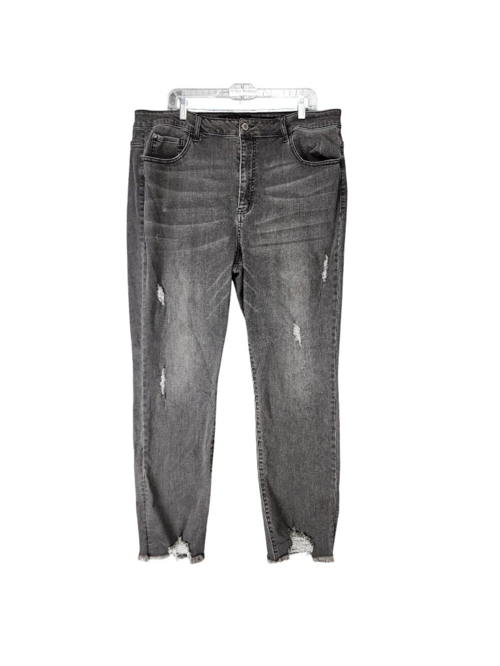 Risen Jeans Womens 3XL Gray Stretch High Rise Taper Leg *Read*